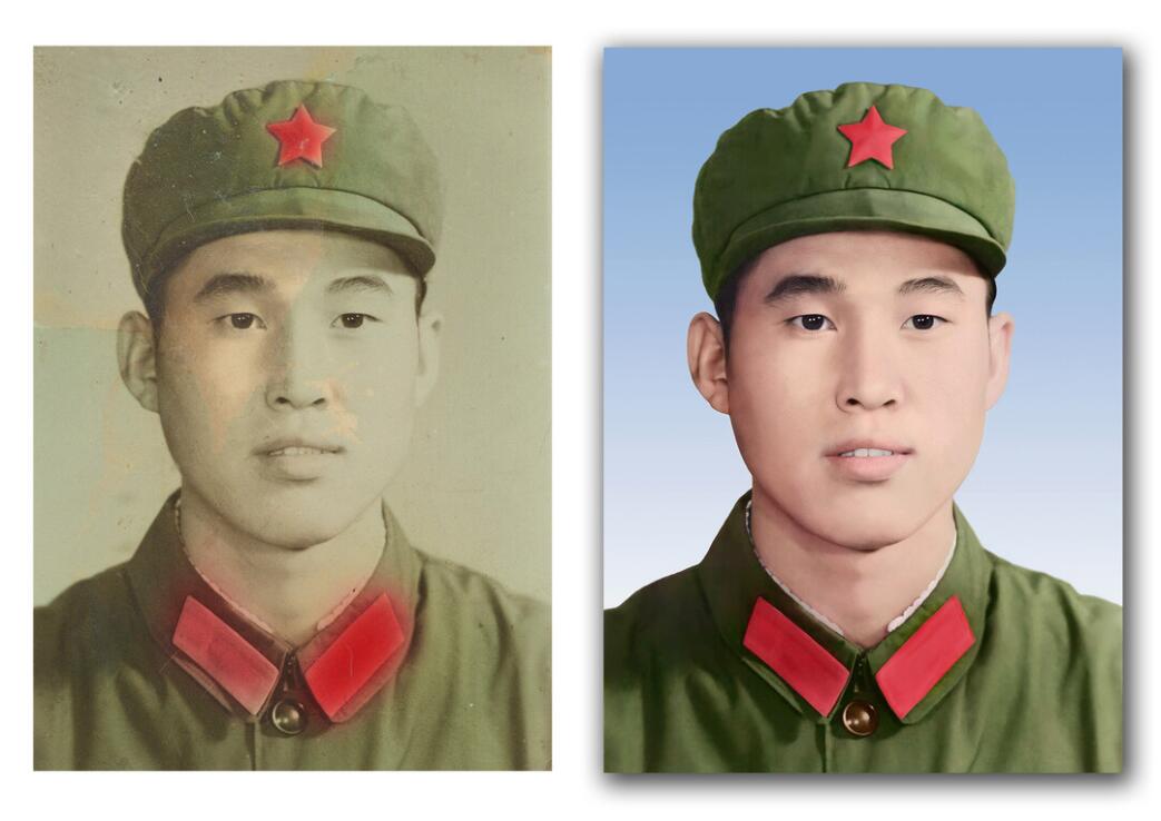 红塔破损照片修复-18